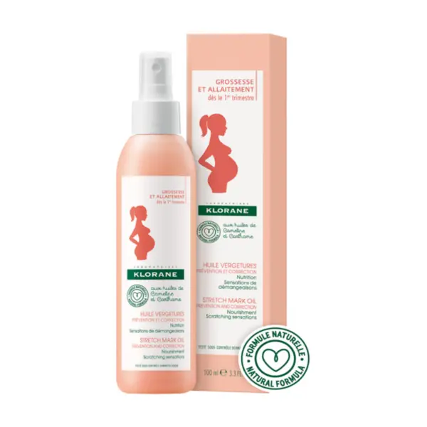 Ulei pentru corectarea si prevenirea vergeturilor Mum, 200ml, Klorane