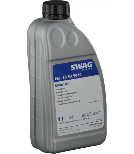 Ulei pentru transmisie cutie automata DSG 6 7 trepte SWAG Gear Oil 30 93 9070, volum 1 litru, culoare galben 1L
