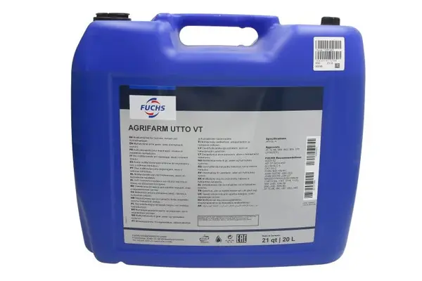Ulei pentru transmisie hidraulica utilaje agricole FUCHS AGRIFARM UTTO VT 10W30, volum 20 litri 20L