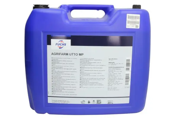 Ulei pentru transmisie hidraulica utilaje agricole FUCHS AGRIFARM UTTO MP 10W30, volum 20 litri 20L