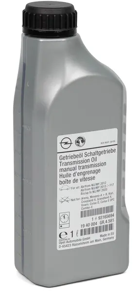 Ulei pentru transmisie manuala GM 93165694 75W80, volum 1 litru, NU pentru transmisiile D16 D20 1L