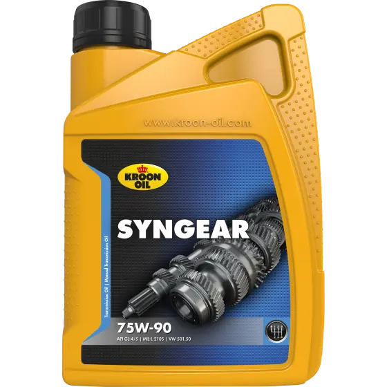 Ulei transmisie mecanica KROON OIL Syngear 75W90 02205, volum 1 litru, semi sintetic