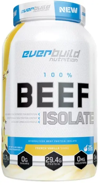 Ultra Premium 100% Beef Isolate, vanilie franceză, 908 g, Everbuild
