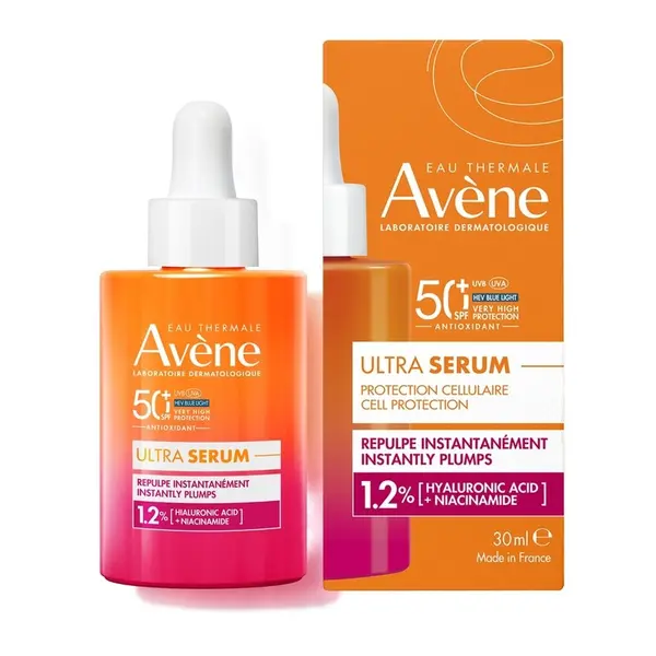 Ultra Serum cu efect imediat de reumplere al pielii SPF 50+, 30 ml, Avene