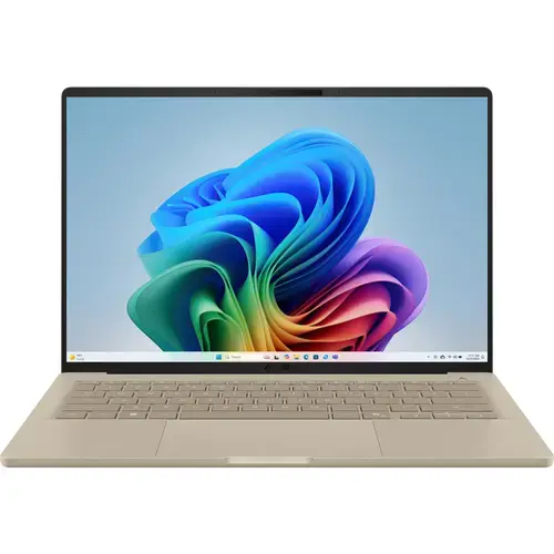 Ultrabook ASUS Zenbook A14 UX3407NA (Procesor Qualcomm Snapdragon X2 Elite X2E-88-100, 14inch WUXGA OLED, 32GB LPDDR5X, 1TB SSD, Qualcomm Adreno, Win11 Home, Bej)