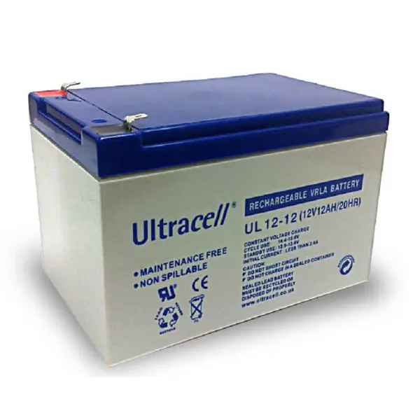 ULTRACELL Acumulator ULTRACELL 12V 12Ah L 151 mm x W 98 mm x H 95 mm. cu borne Total H 101 mm