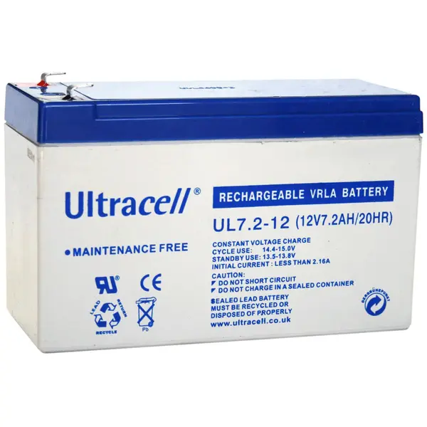 ULTRACELL Acumulator UPS Ultracell UL7.2-12, 12 V, 7.2 Ah