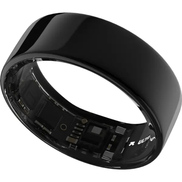 Ultrahuman Smart Ring Ultrahuman Ring Air UHRA-AA-07, Bluetooth BLE5, HRV, VO2 Max, Android/iOS, Monitorizare ritm cardiac, Saturatie Oxigen, Autonomie 6 zile, 18.09 mm, Negru