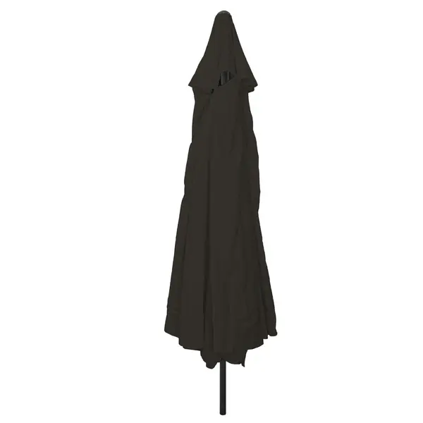 Umbrela de gradina Gossi ø395x245 cm neagra
