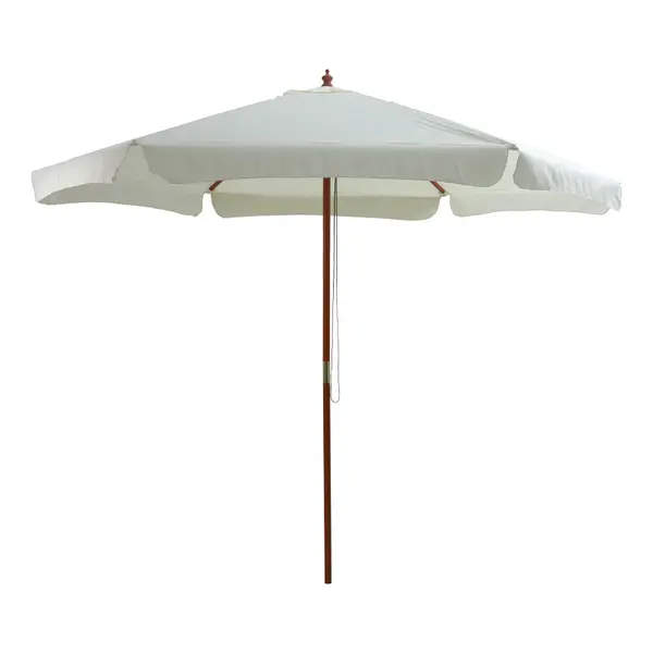 Umbrela de gradina Trigo, Alb, 300x300x255 cm