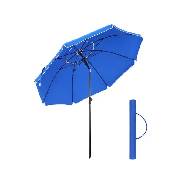 Umbrela de plaja Songmics Albastru 160x160x206 cm