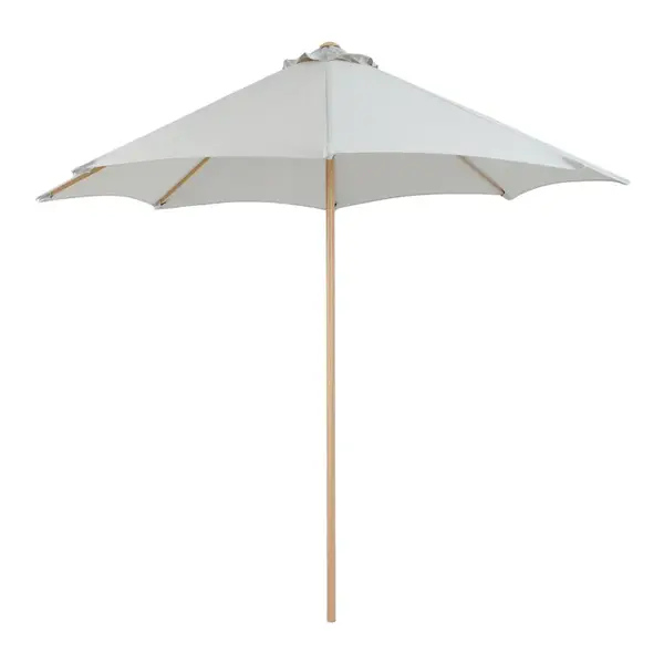 Umbrela profesionala Mawoo pakoworld metal - tija dintr-o singura bucata din aluminiu, finisaj lemn-crem D250x235cm Umbrelă profesională Mawoo pakoworld metal - tijă dintr-o singură bucată din aluminiu, finisaj lemn-crem D250x235cm