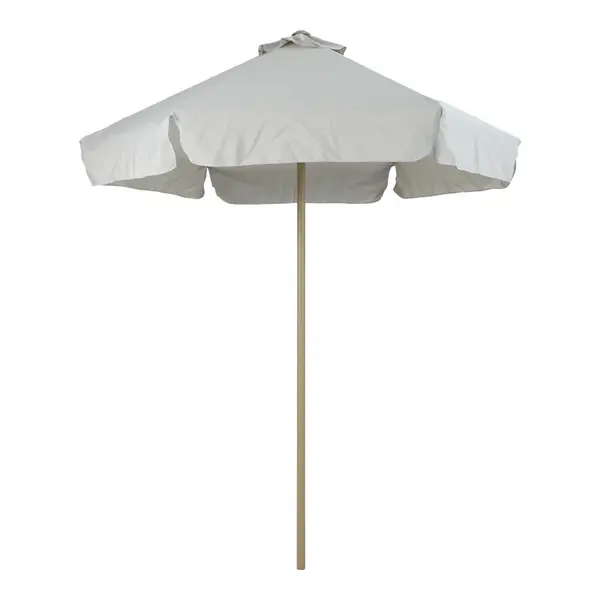 Umbrelă profesională Mongo, metal, nuanță crem, diametru 2m, 200x200x235 cm