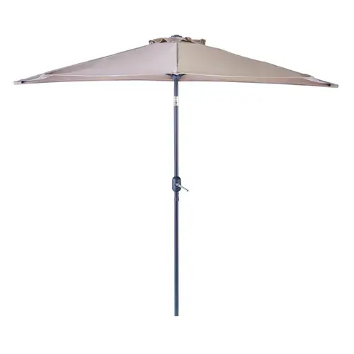 Umbrela terasa Naterial, aluminiu/poliester, 268 x 135 cm, H 235 cm, Bej