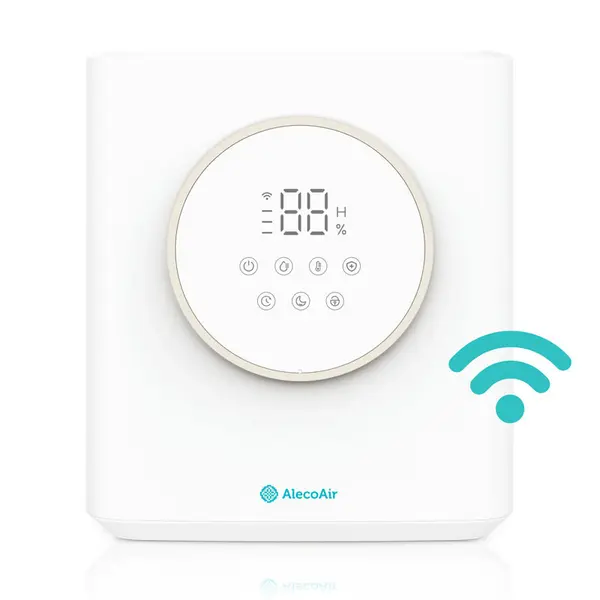 Umidificator AlecoAir U32 Orio, WiFi, Capacitate umidificare 315 ml/h, Aromaterapie, Timer, Mod Noapte, Higrostat, Rezervor 4.5L