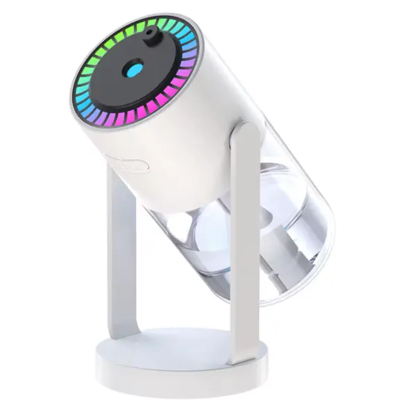 Umidificator auto cu proiectie cer instelat aromaterapie alb capacitate rezervor 280ml