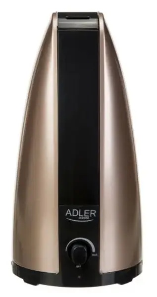 Umidificator de Aer Adler AD7954, 1 L, 18 W, 100 ml/h, Functionare silentioasa (Negru/Auriu)