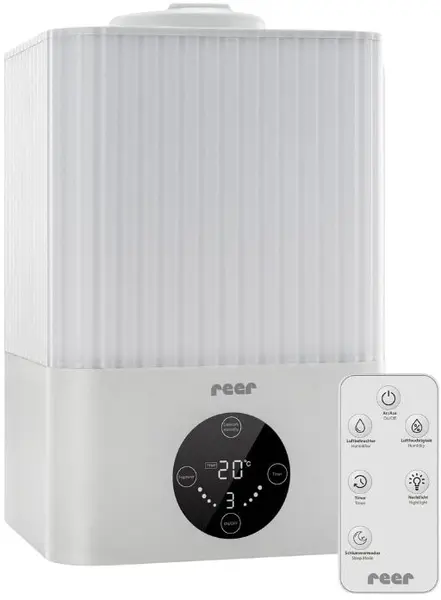Umidificator de aer cu ultrasunete 2 în 1 Reer - Alb