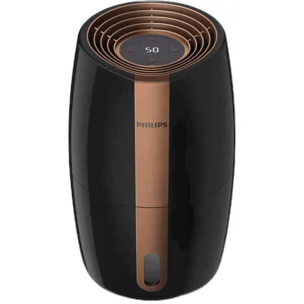 Umidificator Philips HU2718/10, 2 l, 3 viteze, NanoCloud, Auto & Sleep, Acoperire 32 mp, Negru