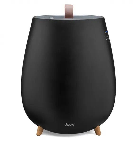 Umidificator si difuzor de aroma Duux Tag Black, Rata umidificare 250 ml/ora, Consum 12W/h, Pentru 30mp
