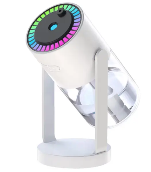 Umidificator si difuzor ultrasonic de ulei esential Q JS09 cu lumina de noapte si proiector de stele capacitate 280ml