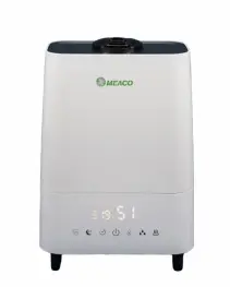 Umidificator si purificator MeacoMIST DELUXE 2020, Filtru HEPA si Carbune, Lampa UV-C, Ionizare, Difuzor aroma, Timer