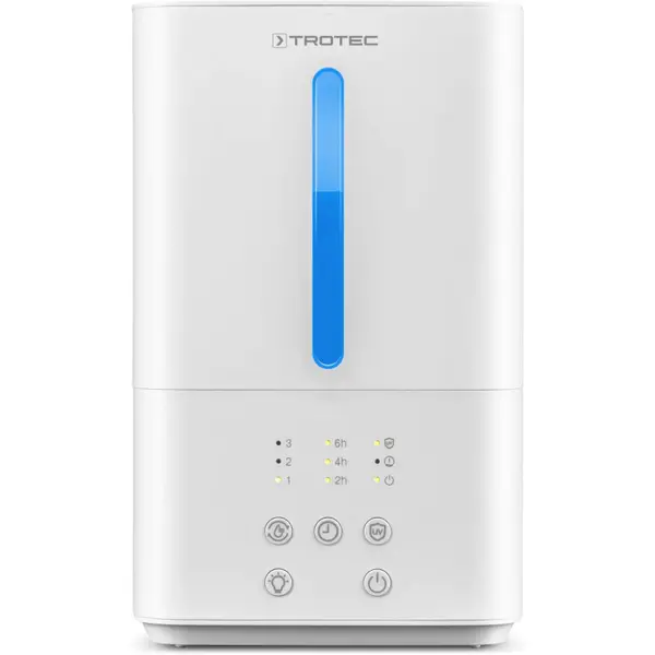 Umidificator TROTEC B3E, Lampa UV-c, Filtru Carbon Activ, Difuzor de aroma, Timer, Capacitate umidificare 250 ml/h