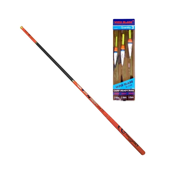 Undita pescuit din 100% carbon 7.2 m tronson scurt Cool Angel