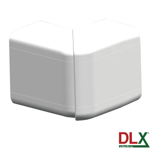 Unghi exterior ajustabil 90° pentru canal cablu 102×50 mm, alb RAL 9010-9016, DLX
