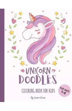 Unicorn Doodles - Coloring Book For Kids: Coloring Pages & Sketchbook - 2 in 1: For Kids Ages 4-8 - Katie Evans