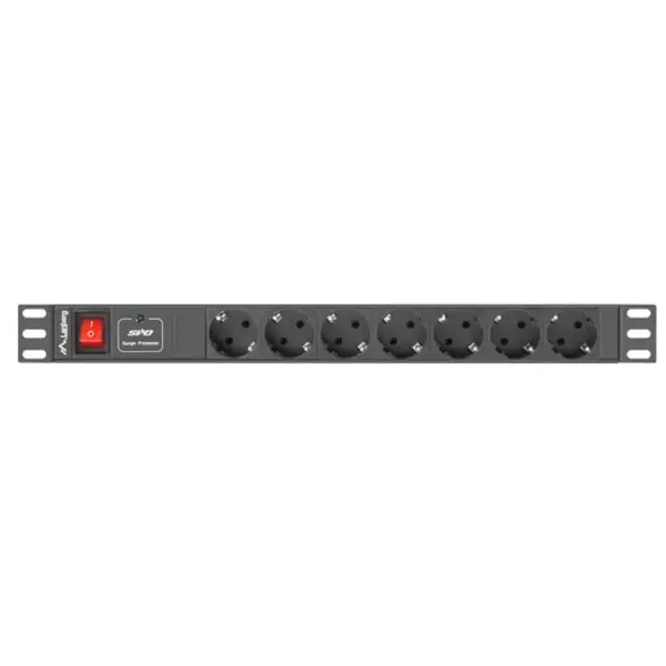 Unitate alimentare PDU 19", 7 prize ng LANBERG PDU-07F-0200-IEC-BK