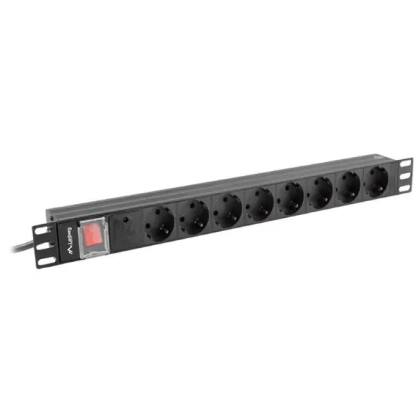 Unitate alimentare PDU 19", 8 prize ng LANBERG PDU-08F-0200-BK