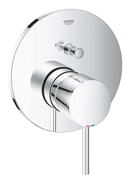 Unitate comanda Grohe Atrio 24066003, aparenta, monocomanda, diverter, 2 iesiri, necesita set fixare, Crom