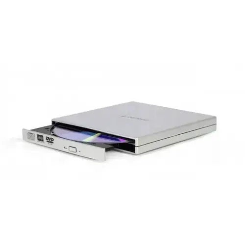 Unitate optica externa Gembird, DVD-USB-021-SV, Slim, USB2.0, 17mm, Argintiu