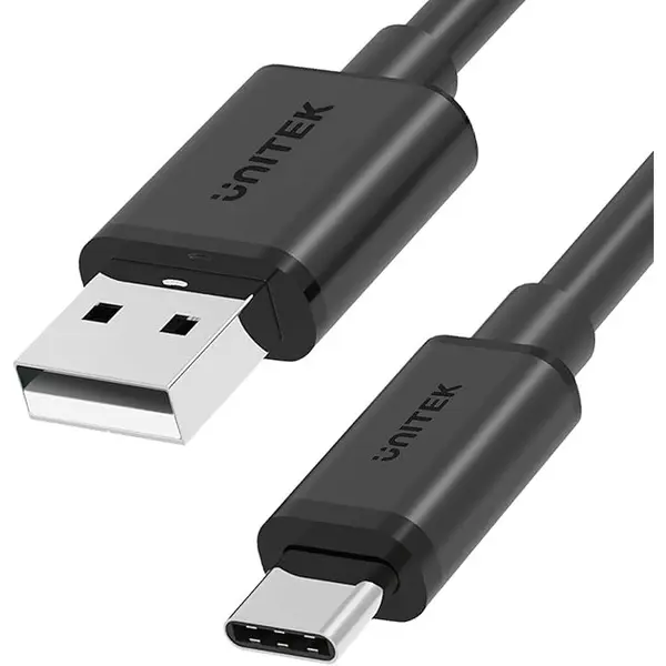 UNITEK Cablu UNITEK USB-C la USB-A │ Incarcare rapida 5V/3A, USB 2.0 480 Mbps │ De baza, Durabil, Lung 1,5 m | QuickCharge 2.0 | Incarcare si sincronizare | Transfer de date conform USB 2.0