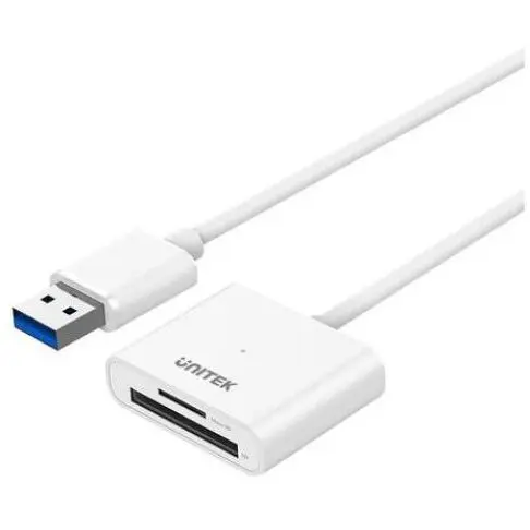UNITEK Cititor de carduri , Unitek , Y9321 microSD/SD /USB 3.0 , Alb