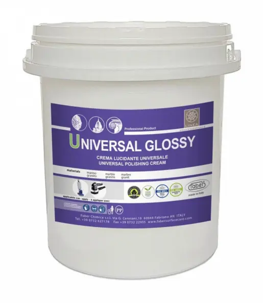 Universal Glossy crema de lustruire piatra naturala Faber, 5kg, pe baza de apa