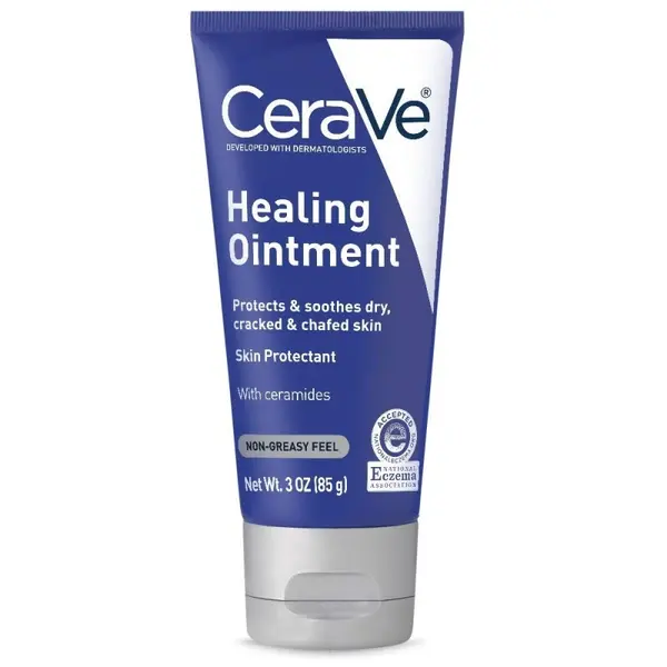 Unt de Corp, CeraVe, Healing Ointment, impotriva Pielii Uscate si Crapate, pentru o Hidratare Intensa, cu Acid Hialuronic si Cer