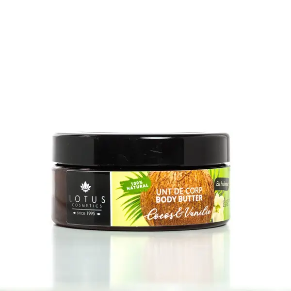 Unt de corp cu vanilie si ulei de cocos SPA Dermoactive, 250g, Lotus Cosmetics