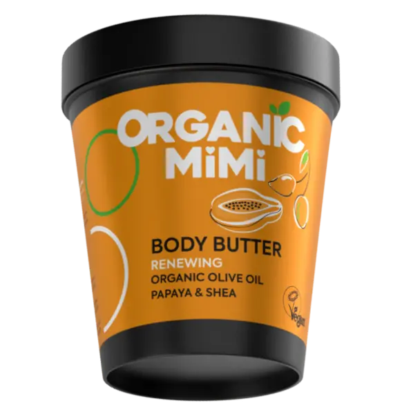 Unt de corp regenerant cu ulei de masline si papaya, 200ml, Organic Mimi