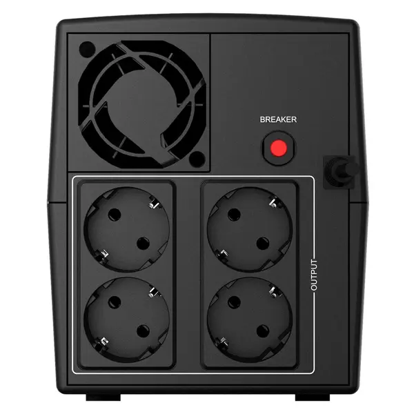 UPS 1500VA 900W 4 Prize Schuko cu protectie Repornire automata Regulator automat de tensiune Njoy Keen 1500 - UPLI-LI150KE-CG01B