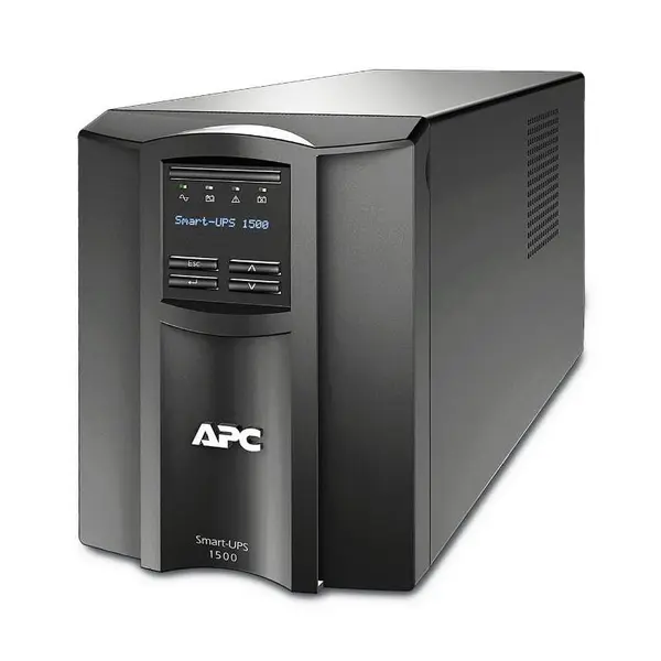 UPS APC Smart-UPS SMT line-interactive / sinusoidala 1500VA / 1000W 8conectori C13, baterie RBC7,smart conect,optional extindere garantie cu 1/3 ani(WBEXTWA R1YR-SP-03/WBEXTWAR3YR-SP-03),3 ani garantie echipament si 2 ani garantie baterie