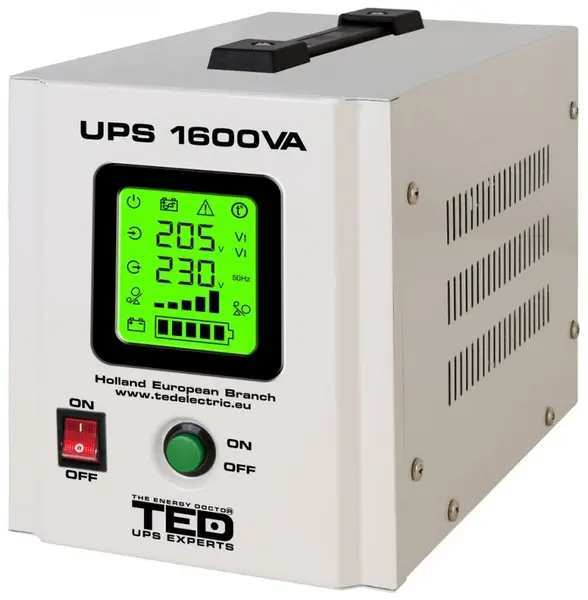 UPS centrala terminca 1600VA / 1050W Runtime Extins TED Electric