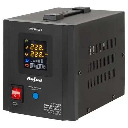 UPS Cu Sinus Pur De 300W, Pentru Centrale Termice, Rebel, Pentru Baterii De 12V, Incarcare 10A