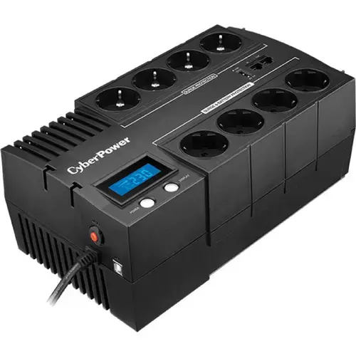 UPS CyberPower BR1000ELCD, 1000VA/ 600W, AVR, 8 x Shucko