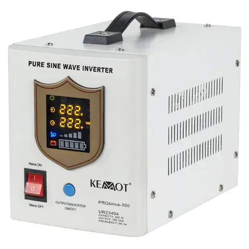 UPS Kemot URZ3404 Sinus Pur 300W 12V, pentru centrale termice (Alb)