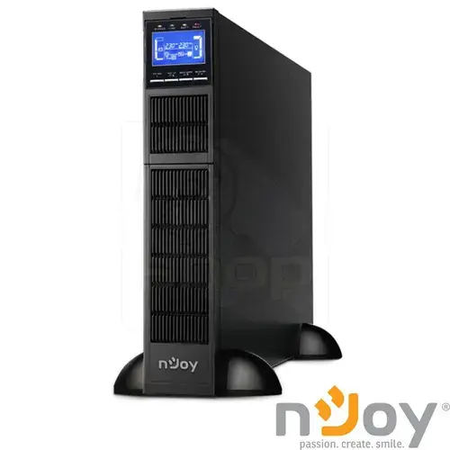 UPS nJoy Balder PWUP-OL10KBA-AZ01B 10000, 10000VA/10000 W, On-line, LCD Display, Management, Rack/Tower, Dubla conversie, 2U, Nu are baterie inclusa, PWUP-OL10KBA-AZ01B