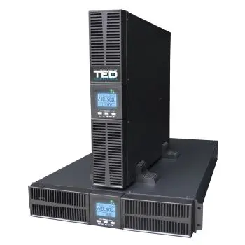 UPS Online Dubla Conversie 1000VA/900W Rackabil 2U, Unda Sinusoidala Pura, LCD, 1 Schuko + 2 IEC, GLOBSTAR A0114966