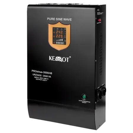 UPS pentru centrala termica cu unda sinusoidala pura 3500VA 2400W, utilizeaza baterii 48V (neincluse), Kemot