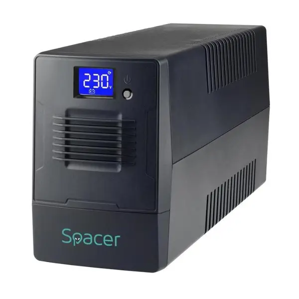 UPS Spacer SPUP-2000D-LIT01 2000VA, Negru